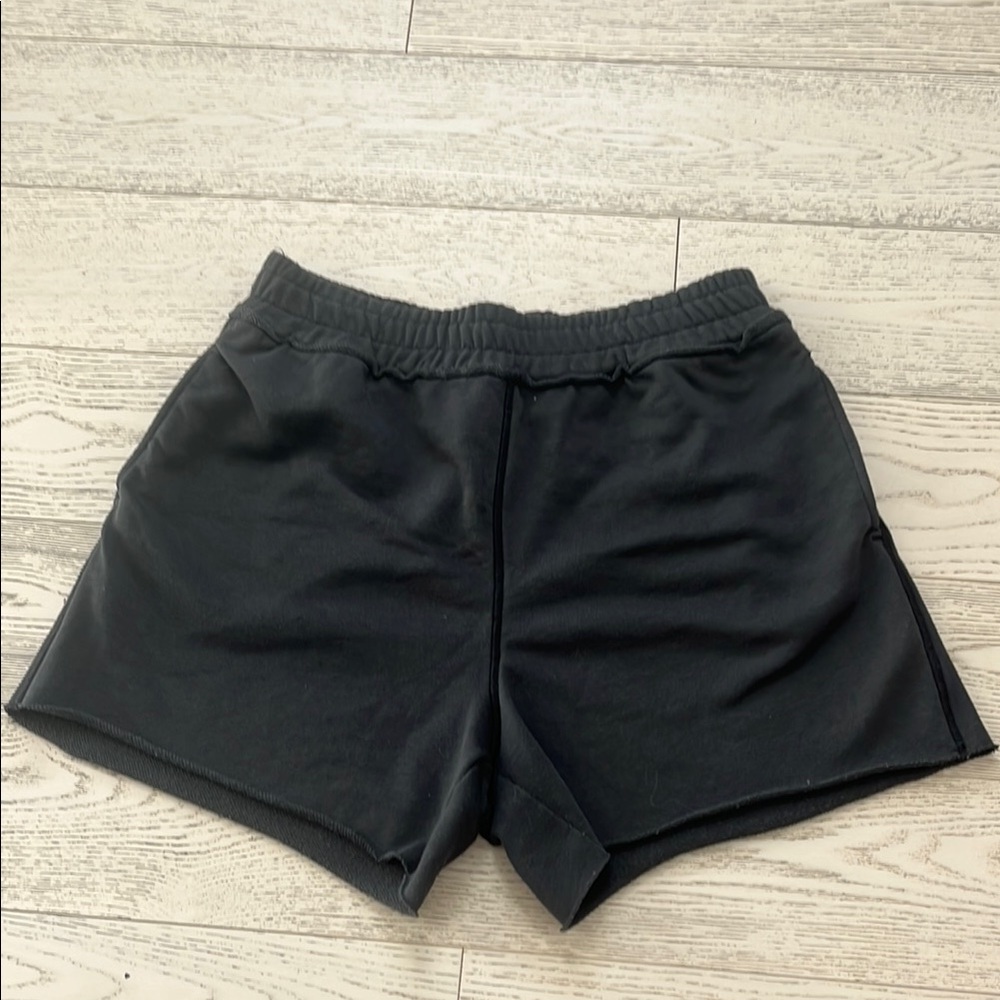 H&M Black Athletic Shorts with Elastic Waistband